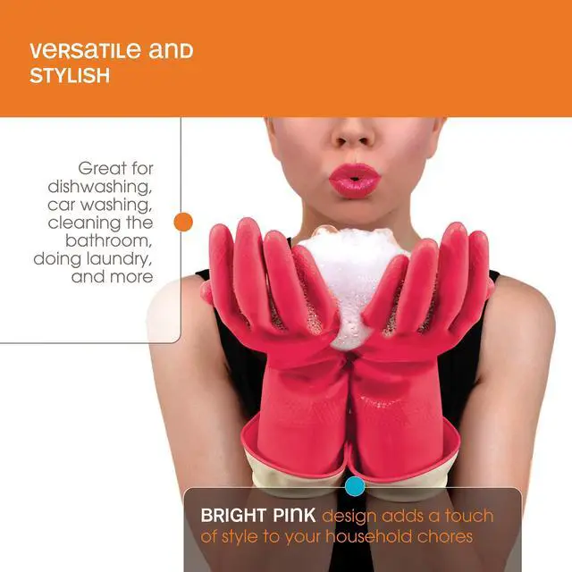 Alt view image 6 of 7 - 46060 Premium Waterblock Gloves, Large, 1-Pair, Pink