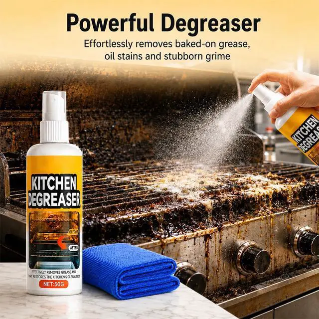 Alt view image 5 of 7 - GreaseKiller BBQ Grill Cleaner Spray, Heavy Duty Degreaser, Fast-Acting Grease Removal, for Grills and Smokers, Outdoor Use(2 PCS)