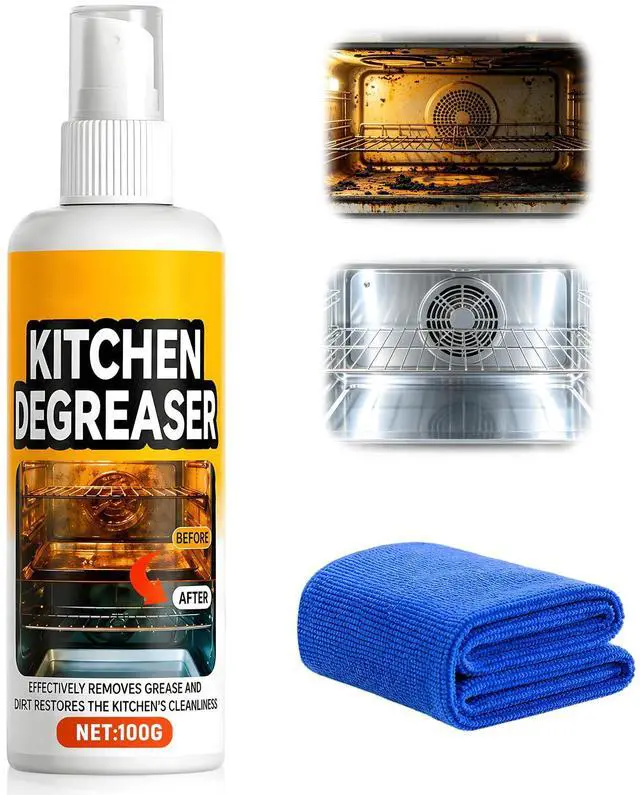 Main image of Kitchen Degreaser Spray, BBQ Grill Cleaner Spray, Heavy Duty Degreaser Spray For Outdoor Grill Oven Cleaner, Outdoor Use, Fast-Acting Grease Removal