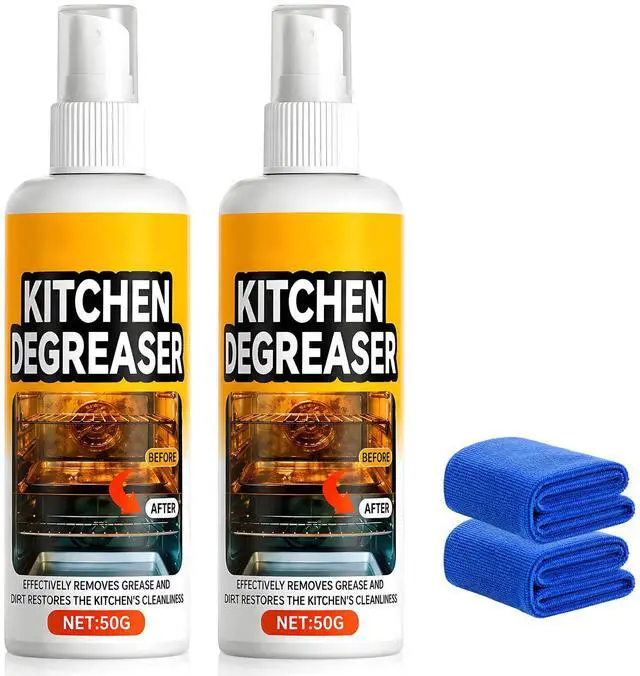 Main image of 2PCS GreaseKiller Spray BBQ Grill Cleaner, Kitchen Degreaser, Fast-Acting Heavy-Duty Grill Degreaser Spray, for Grills and Smokers, Easy Spray Application, Outdoor Use