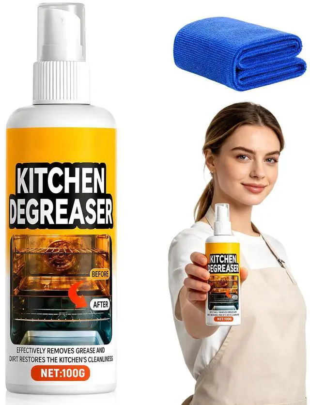 Main image of Greasekiller BBQ Grill Cleaner Spray, Grill Cleaner, Heavy Duty Grills Degreaser Spray, Removes Grease for BBQ Grate, Grills Lid,Stovetop,Oven,Range Hood