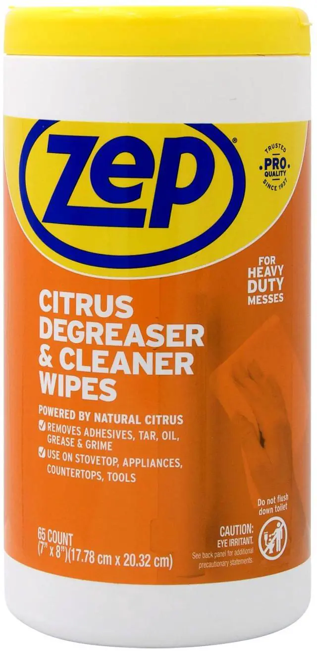 Main image of Citrus Degreaser & Cleaner Wipes - 65 Ct (Pack of 1) - Heavy-Duty