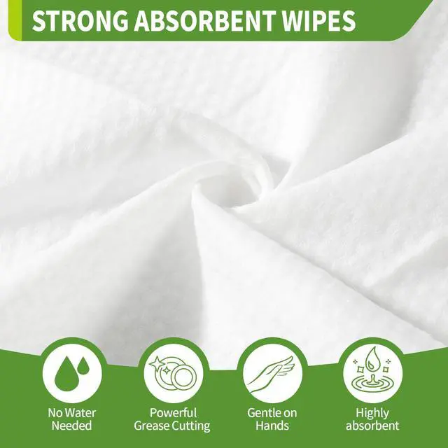 Alt view image 5 of 7 - 4 Pack Dish Wipes Camping Dish Wipes Travel Dish Soap Camp Kitchen Wipes Portable Cleaning of Plates, Bowls, Tableware and Ktchenware for Travel Camping (40 PCS)