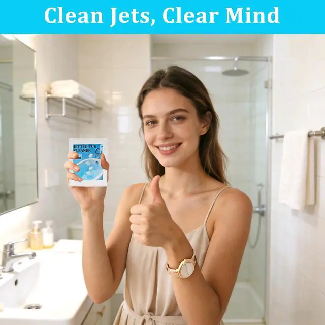 Alt view image 6 of 6 - Jetted Tub Cleaner Tablets - Rapid Cleaning Effervescent Tabs for Whirlpool, Spa Bath & Jet Tubs, Septic Safe Formula Quickly Removes Scale, Residue & Build-Up (12, 5g)