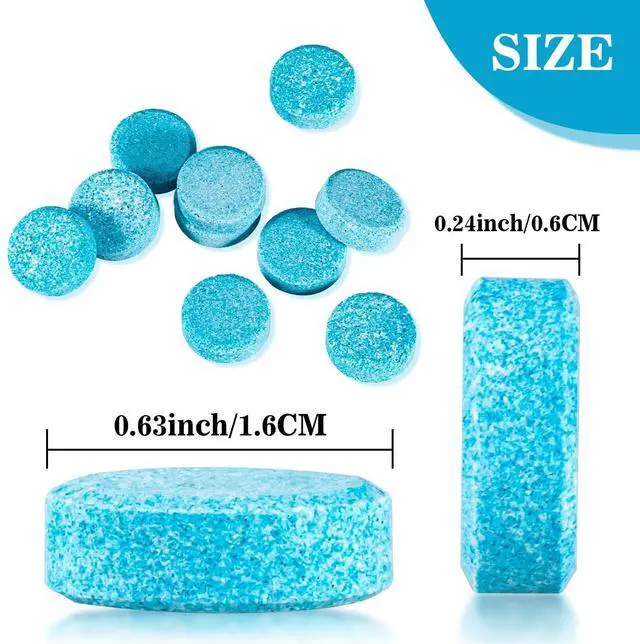Alt view image 2 of 7 - 150 Car Windshield Washer Tablets - Washer Fluid Tablets Glass Cleaner Concentrate Car Windshield Wiper Fluid Car Windshield Cleaner