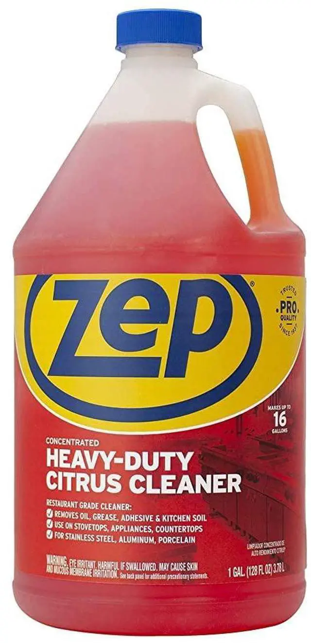 Main image of Heavy-Duty Citrus Degreaser Cleaner Concentrate - 1 Gallon (1 Unit) ZUCIT128 - Restaurant Grade Degreaser and Cleaner Removes Oil, Grease, Adhesive, and Kitchen Soil