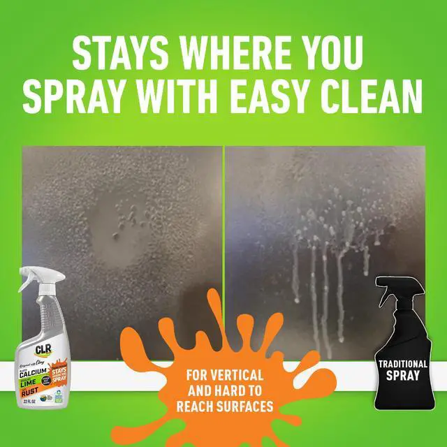 Alt view image 7 of 7 - Brands Calcium, Lime & Rust Remover with Cling, 22 oz. Spray Bottle, Adheres to Hard-to-Reach Surfaces, Blasts Calcium, Dissolves Lime Deposits, Zaps Stubborn Rust Stains and Hard Water Deposits