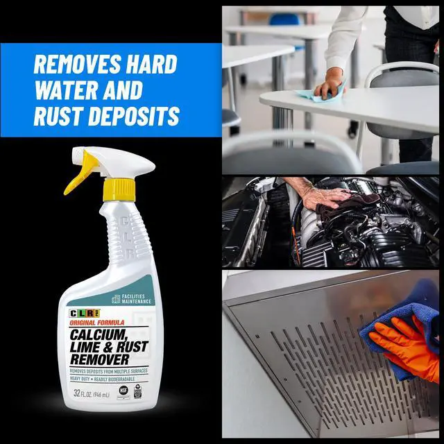 Alt view image 2 of 7 - PRO Calcium, Lime & Rust Remover, 32 oz. Spray Bottle, Pack of 2, Quickly Removes Calcium, Lime, Hard Water Deposits and Surface Rust Stains