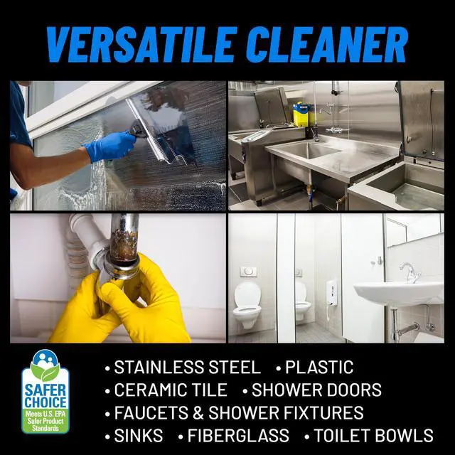 Alt view image 4 of 7 - PRO Calcium, Lime & Rust Remover, 32 oz. Spray Bottle, Pack of 2, Quickly Removes Calcium, Lime, Hard Water Deposits and Surface Rust Stains