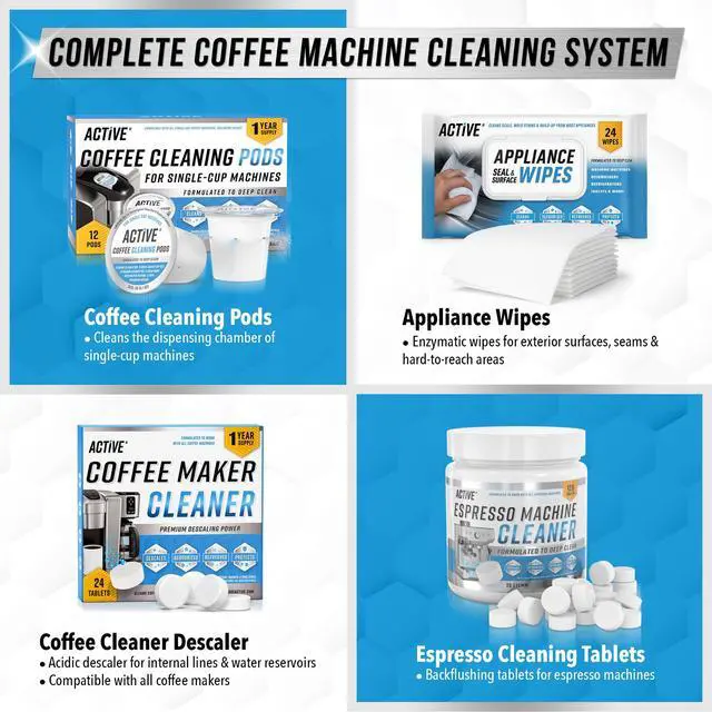Alt view image 7 of 7 - Coffee Machine Descaler Descaling Solution - 32oz (8 Uses) Compatible with Keurig,Nespresso,Breville,Delonghi, Jura, Ninja - Espresso Coffee Maker Cleaner,Coffee Pot Cleaning Limescale Remover