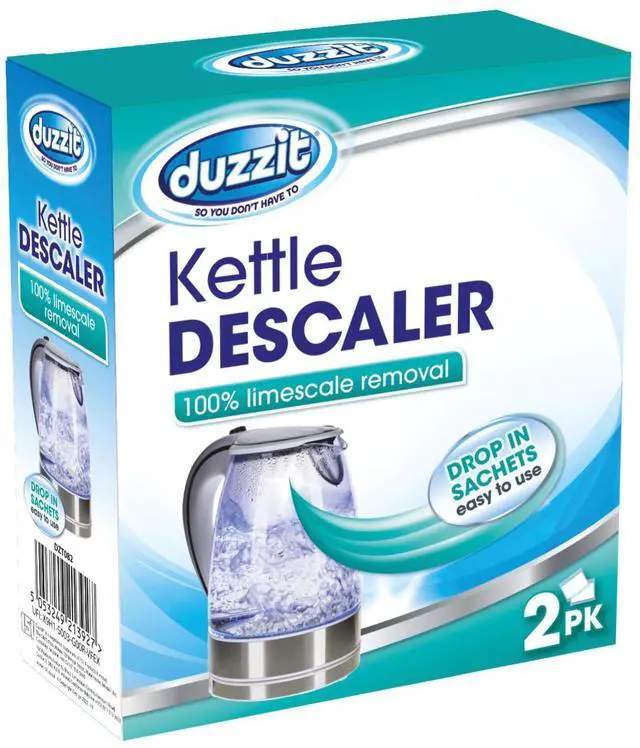 Main image of Kettle Descaler Limescale Remover Easy To Use Drop In Sachet, Blue, (Pack Of 2)