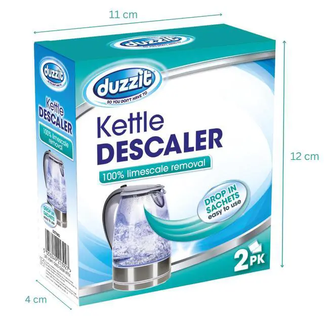 Alt view image 6 of 7 - Kettle Descaler Limescale Remover Easy To Use Drop In Sachet, Blue, (Pack Of 2)