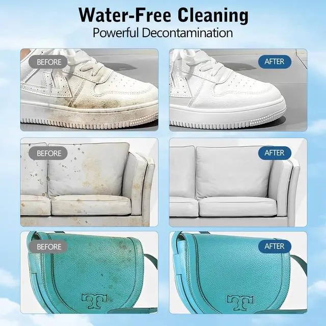 Alt view image 3 of 7 - 2PCS Multi-Functional Cleaning and Stain Removal Cream,Multi Purpose with Sponge, White Cleaner, Shoes Decontaminate Solid Paste