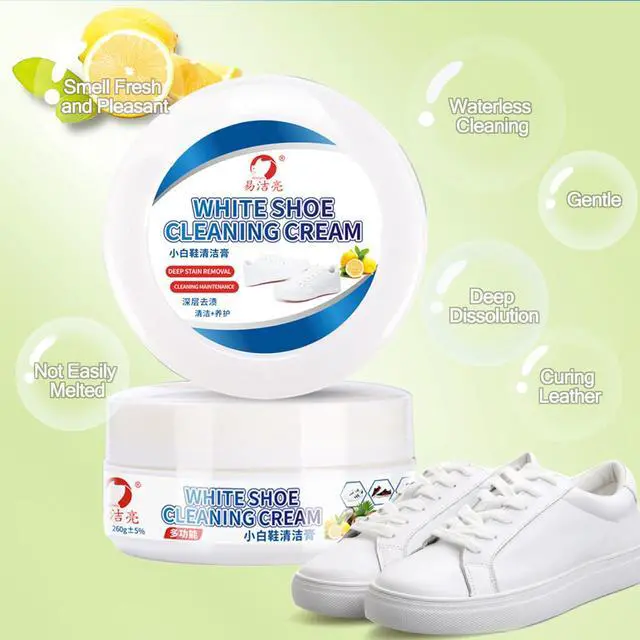 Alt view image 3 of 7 - White Shoe Cleaner,New Multi-functional Cleaning and Stain Removal Cream,White Shoes Cleaner, Multipurpose Cleaning Cream,All-Purpose Rinse-Free Cleaning Cream-1PC with Sponge