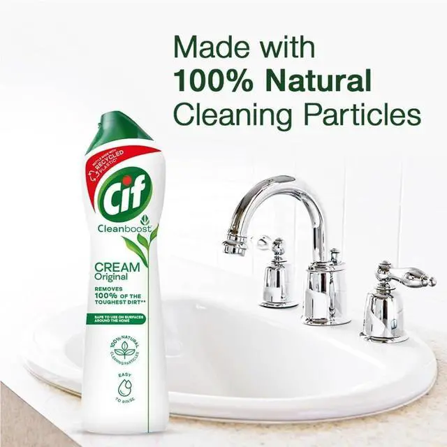 Alt view image 4 of 7 - Original Multipurpose Surface Cleaner Cream for Kitchen & Bathroom, Ocean Breeze Scent, 100% Dirt Removal with Natural Cleaning Particles, 2x500ml