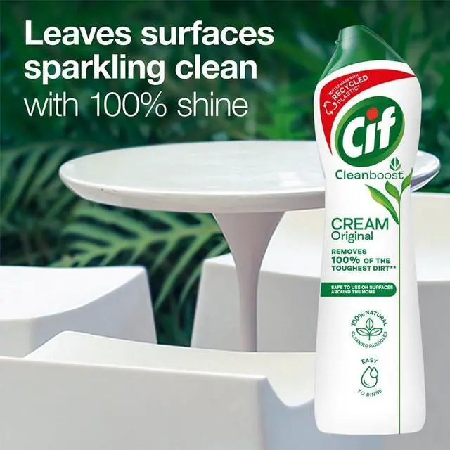 Alt view image 5 of 7 - Original Multipurpose Surface Cleaner Cream for Kitchen & Bathroom, Ocean Breeze Scent, 100% Dirt Removal with Natural Cleaning Particles, 2x500ml