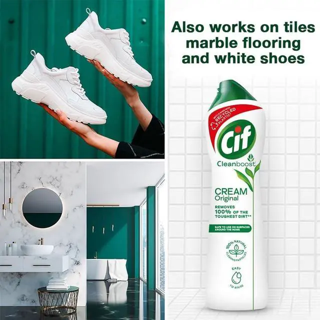 Alt view image 6 of 7 - Original Multipurpose Surface Cleaner Cream for Kitchen & Bathroom, Ocean Breeze Scent, 100% Dirt Removal with Natural Cleaning Particles, 2x500ml