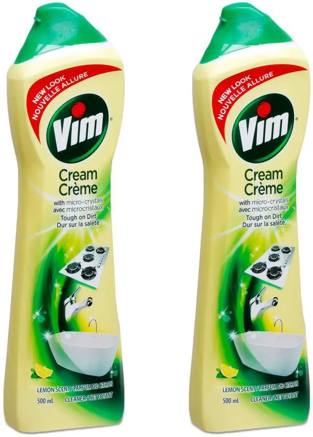 Main image of Cream Multi Purpose Cleaner with Micro Crystals, Lemon Scent - 16.9 Fl Oz / 500 mL x 2 Pack