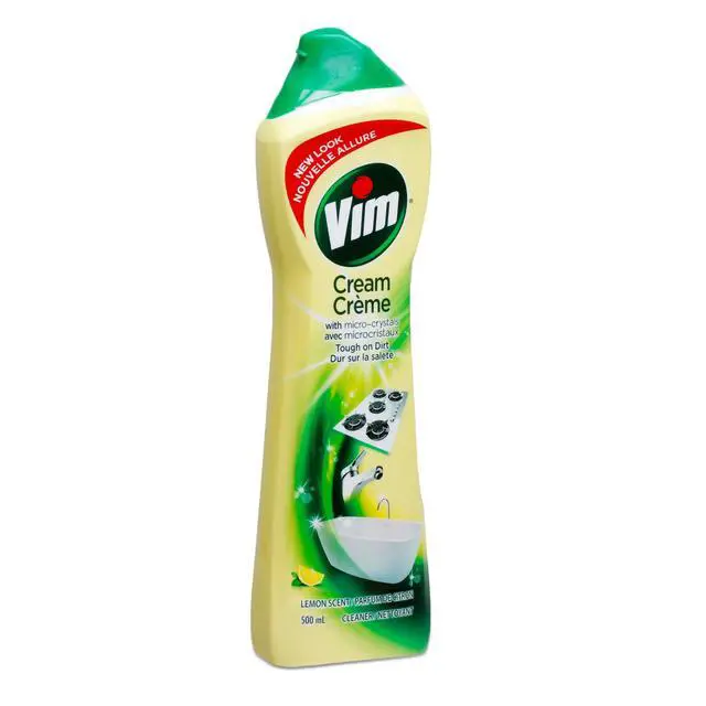 Alt view image 2 of 3 - Cream Multi Purpose Cleaner with Micro Crystals, Lemon Scent - 16.9 Fl Oz / 500 mL x 2 Pack