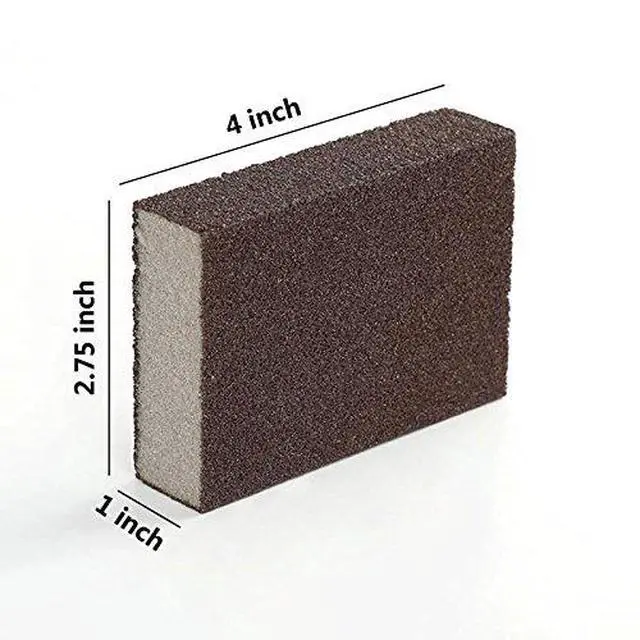 Alt view image 2 of 4 - 6 Pcs Heavy Duty Scrub Sponge Magic Emery Sponge Brush,Nano Emery Sponge&Cleaning SpongeCleaning Brushes for Household useDark Brown