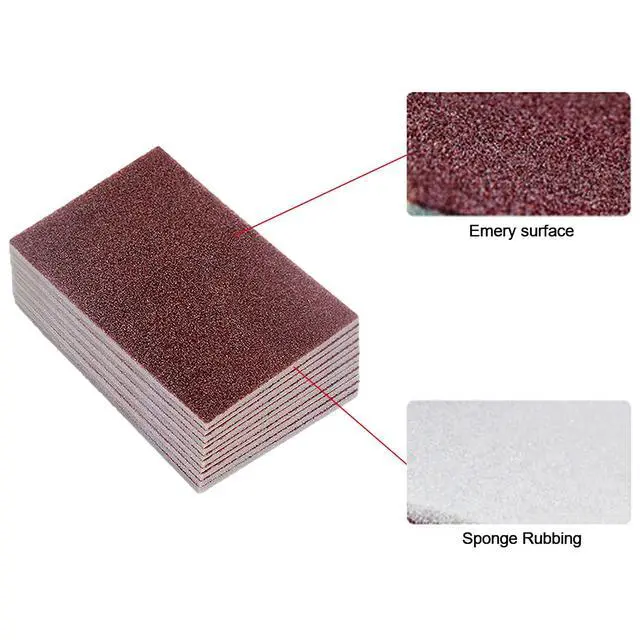 Alt view image 4 of 7 - 20pcs Nano Carborundum Sponge, Emery Sponge Brush Clean Eraser Scrub, Kitchen Magic Cleaning Sponge for Removing Rust Cleaning Pots and Pans, Household Cleaning Tool