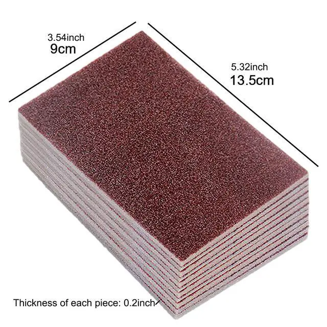 Alt view image 6 of 7 - 20pcs Nano Carborundum Sponge, Emery Sponge Brush Clean Eraser Scrub, Kitchen Magic Cleaning Sponge for Removing Rust Cleaning Pots and Pans, Household Cleaning Tool