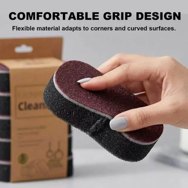 Alt view image 6 of 7 - 5 Pack Magic Sponges Cleaning Eraser, Carborundum Sponge, Multi-Functional Cleaning Sponges, Rust Foam Cleaning EraserSuitable for pots, Kitchen, Tiled Wall and Sink