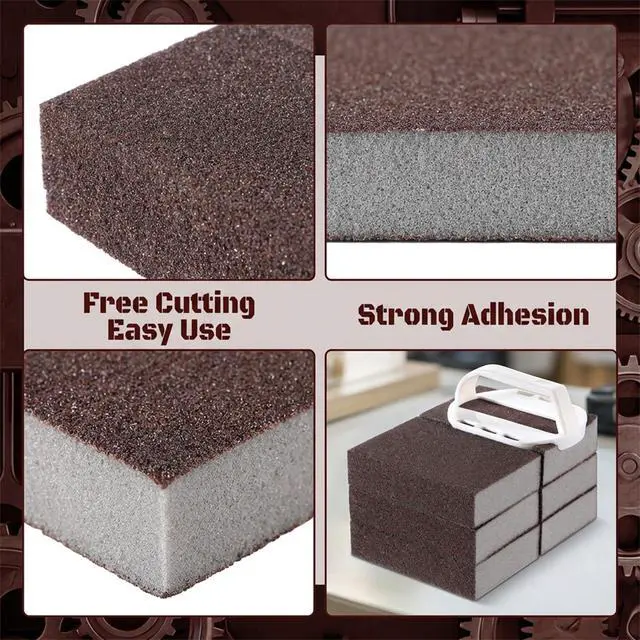 Alt view image 4 of 7 - 6Pcs Nano Sponge Rust Stone Pot Cleaner for Bottom of Pans Nano Scratch