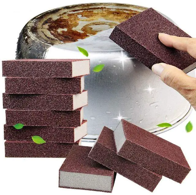 Main image of 10 Pack Carborundum Sponges Nano Magic Emery Cleaning Sponge Rust Sponge for Pots and Pans Rust Remover Carborundum Nano Sponge