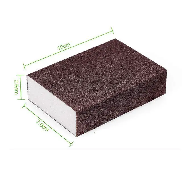 Alt view image 3 of 5 - 10 Pack Carborundum Sponges Nano Magic Emery Cleaning Sponge Rust Sponge for Pots and Pans Rust Remover Carborundum Nano Sponge