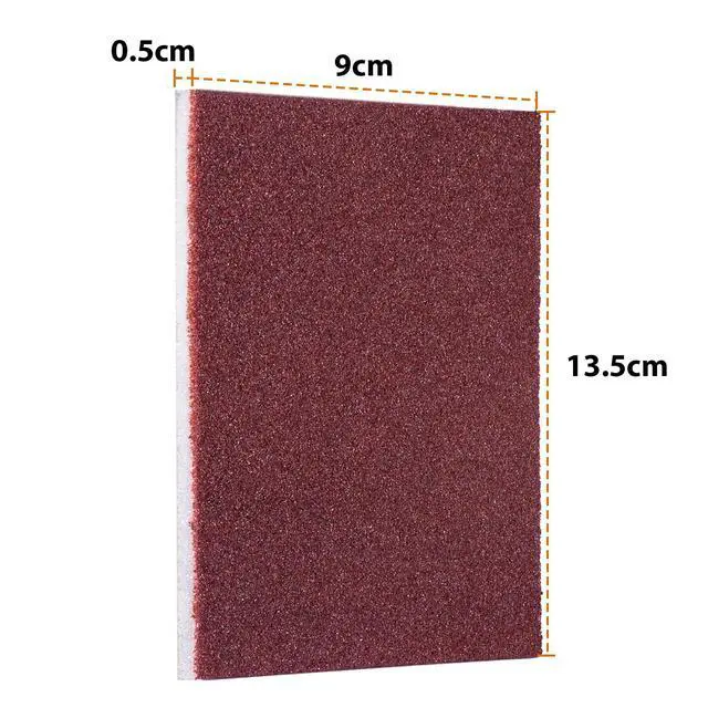 Alt view image 2 of 5 - Carborundum Sponge Nano Emery Sponge Brush Eraser Scrub Kitchen Cleaning for Removing Rust PotsHousehold Cleaning Tool (Dark brown-10pcs)