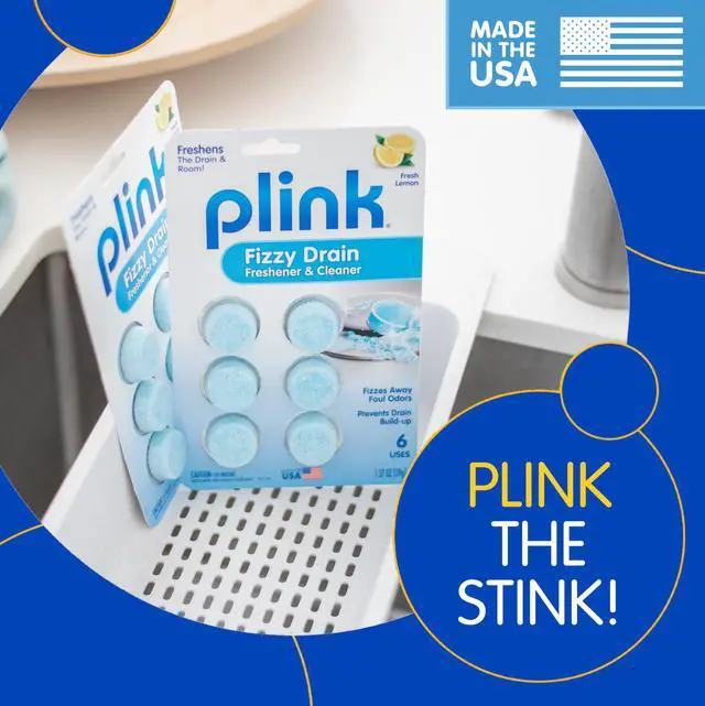 Alt view image 7 of 7 - Fizzy Drain Cleaner and Freshener, Prevents Drain Clogs and Buildup, Removes Odors from Bathroom and Kitchen Sinks, Septic-Friendly, Made in the USA, Lemon Scent, 18 Tablets