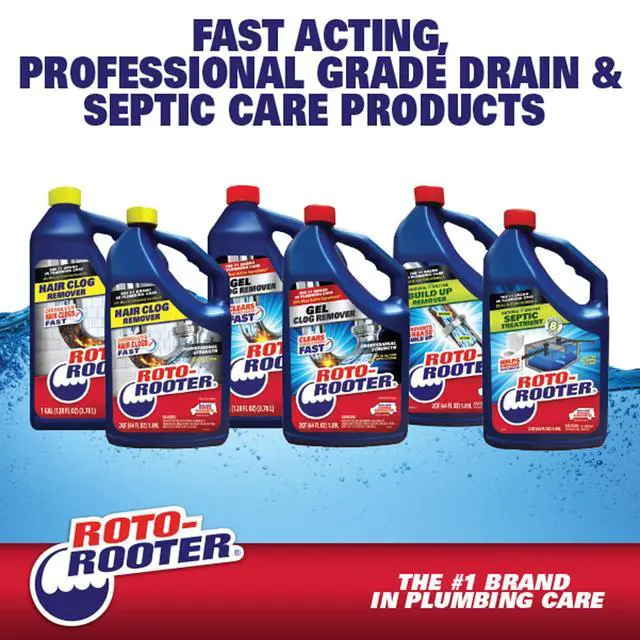 Alt view image 5 of 6 - Build-Up Remover Drain Cleaner, Enzyme-Based Formula Helps Prevent Clogs and Grease Buildup, Removes Odor, Safe for Septic Systems, Pipes, Toilets, Drains and Sinks, 64 oz