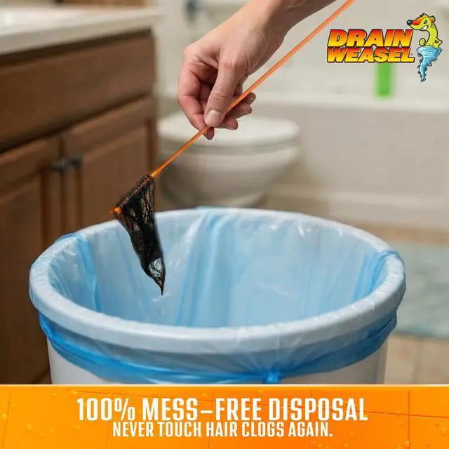 Alt view image 2 of 7 - Drain Weasel Refill for Sink Snake Hair Clog Remover, 5 Pack