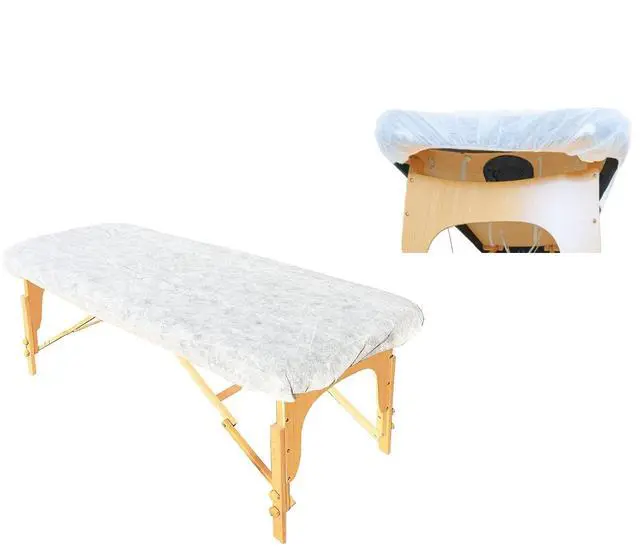 Main image of Disposable Fitted Massage Table Sheets Bed Covers for Massage Beauty Tattoo 82 x 35 inches White/20