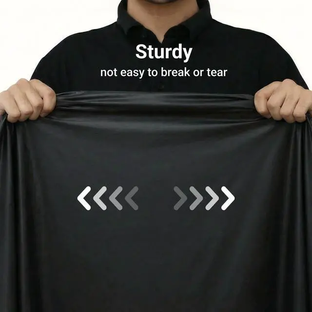Alt view image 3 of 7 - Premium Plastic Tablecloths 10 Pack, 54 x 108 Inch Rectangle Disposable Table Covers for 8FT Tables, Thick & Durable, Waterproof & Spill-Proof, Easy Cleanup for Parties, Wedding, Onyx Black