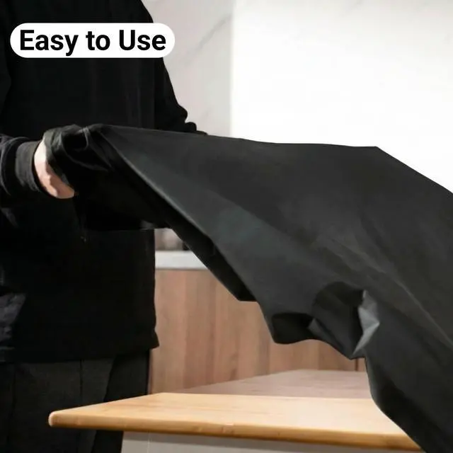 Alt view image 7 of 7 - Premium Plastic Tablecloths 10 Pack, 54 x 108 Inch Rectangle Disposable Table Covers for 8FT Tables, Thick & Durable, Waterproof & Spill-Proof, Easy Cleanup for Parties, Wedding, Onyx Black