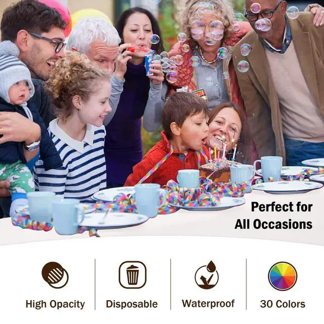 Alt view image 5 of 7 - Exquisite 6-Pack Premium Plastic Tablecloth 54in. x 108in. Rectangle Plastic Table Cover - White