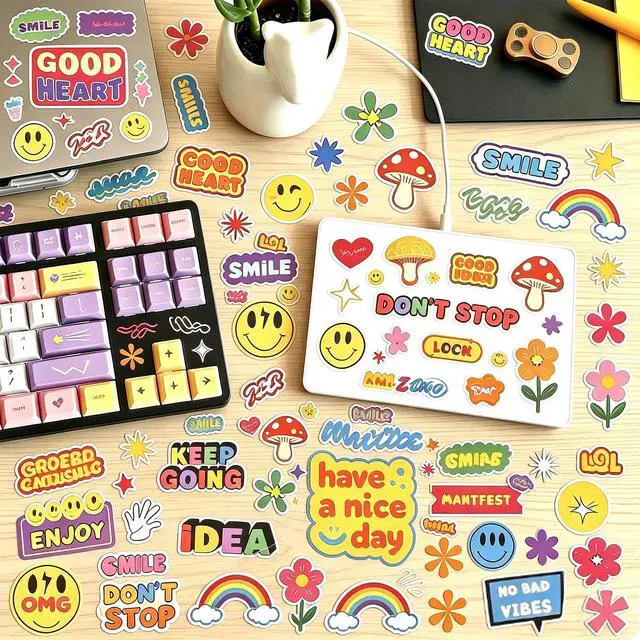 Alt view image 2 of 7 - Glossy Printable Vinyl Sticker Paper for Printer - 21 Sheets