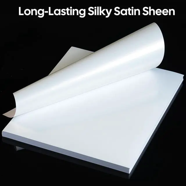 Alt view image 4 of 7 - Glossy Printable Vinyl Sticker Paper for Printer - 21 Sheets