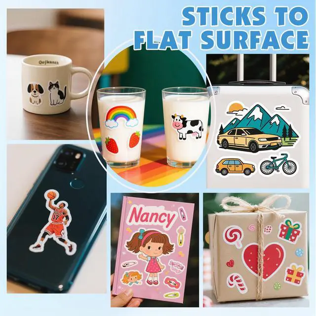 Alt view image 5 of 7 - 40 Sheets Glossy Sticker Paper, 8.5in x 11in Sticker Paper for Inkjet & Laser Printer, Self-adhesive Printable Sticker Papers, Vibrant Colors, Dries Quickly, US Letter Size