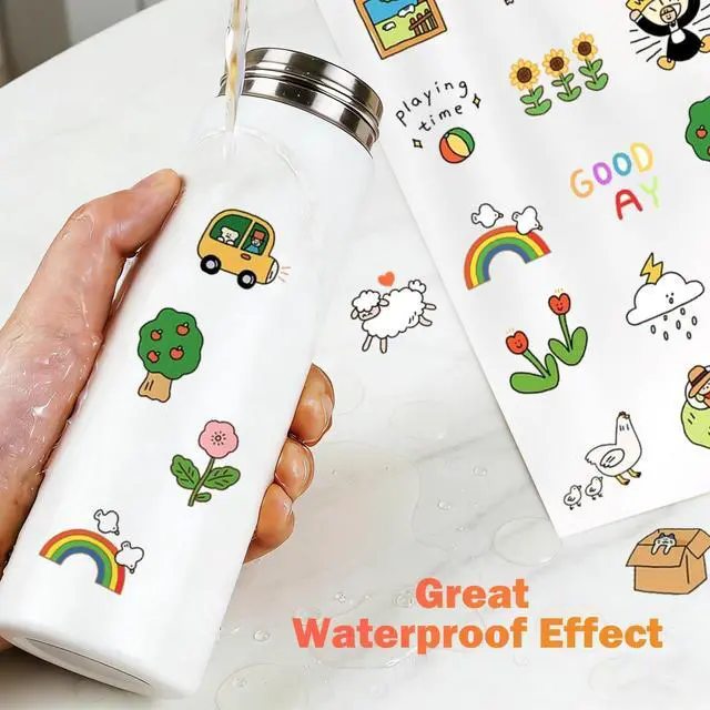 Alt view image 7 of 7 - 30 Sheets Premium Printable Vinyl Sticker, Vinyl Glossy White Waterproof Sticker, Suitable for Inkjet Printers, Dries Quickly, Vivid Colors, Tear Resistant, 8.5x11" Great for Cutting Machines