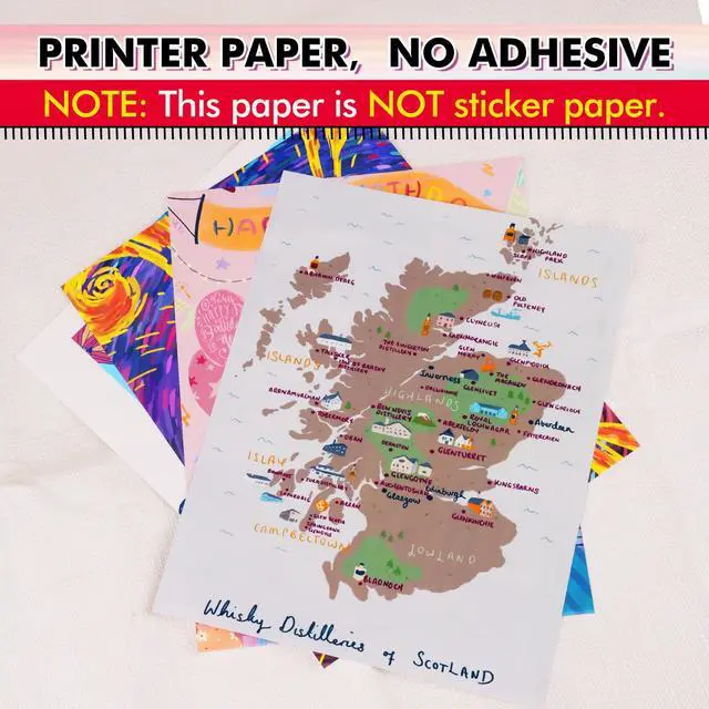 Alt view image 3 of 7 - Waterproof Paper for Inkjet Printer, 8.5x11 Inch 30 Sheets, Matte White Tear-Resistant Printable Paper, Durable and Quick-Drying