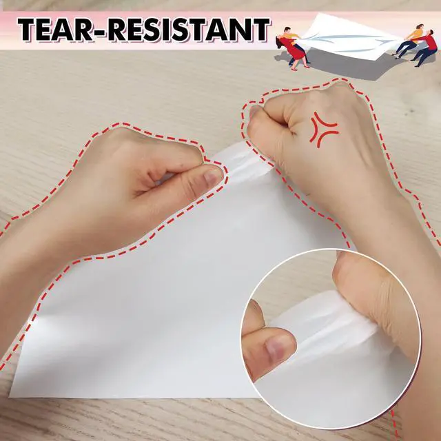 Alt view image 5 of 7 - Waterproof Paper for Inkjet Printer, 8.5x11 Inch 30 Sheets, Matte White Tear-Resistant Printable Paper, Durable and Quick-Drying