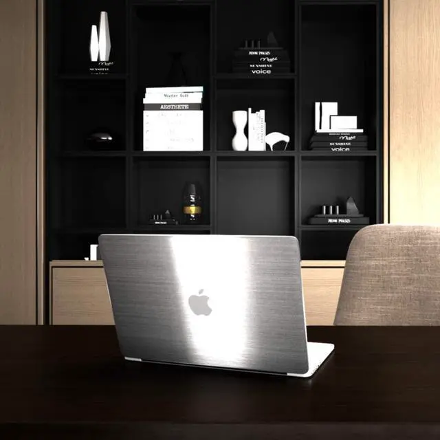 Alt view image 4 of 7 - Silver Contact Paper [Thicken Stainless Steel Metallic Feel Waterproof Oil-Proof Peel and Stick Wallpaper for Kitchen Cabinet Dishwasher Refrigerator Metal Surface Furniture Sticker