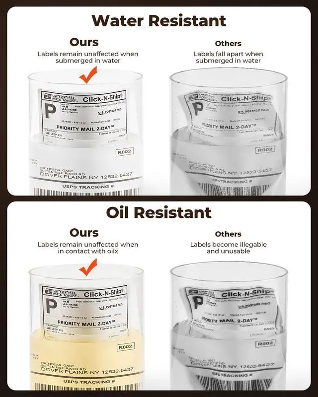 Alt view image 4 of 7 - 4"x6" Direct Thermal Shipping Labels for Packages, 380 Sheets/Stack