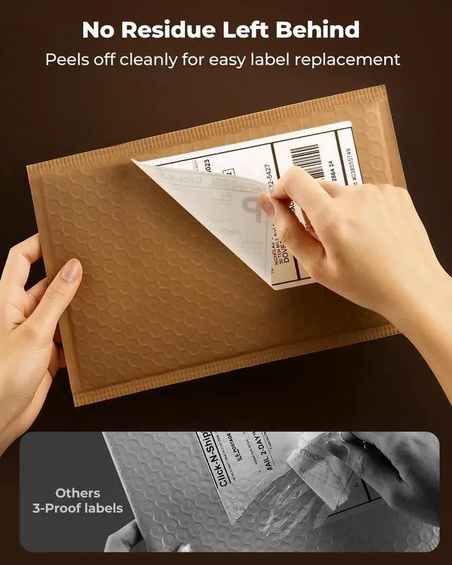 Alt view image 7 of 7 - 4"x6" Direct Thermal Shipping Labels for Packages, 380 Sheets/Stack