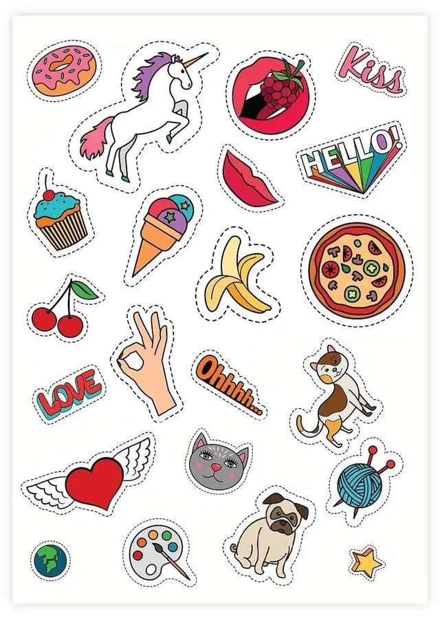 Alt view image 6 of 7 - 8.5" x 11" Full Sheet Label Sticker Paper for Laser & Inkjet Printers