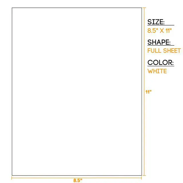 Alt view image 4 of 4 - Waterproof Essential Oil Labels, 5 Full Page Sheets, 8.5 x 11 Inches, Cut Your Own Shapes and Sizes or Use as Extra Large Labels, Oil Proof, Highly Durable Blank Stickers
