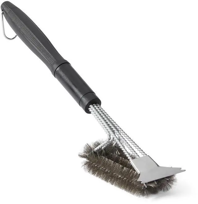 Main image of Grill Brush and Scraper with Deluxe Handle, BBQ Cleaning Tool for Gas, Infrared, Charcoal, Porcelain Grills, Outdoor Grill Accessories